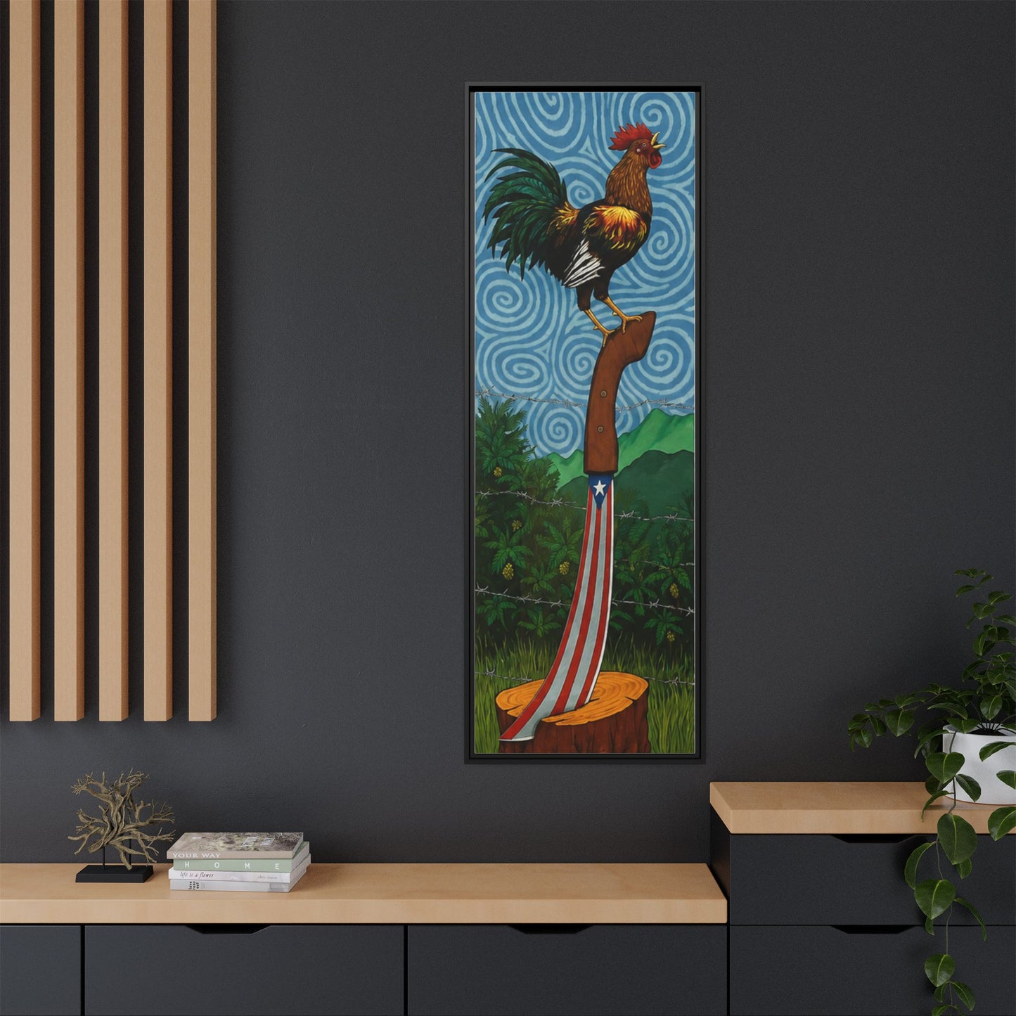 Rooster on Machete (Puerto Rican Folk Art)