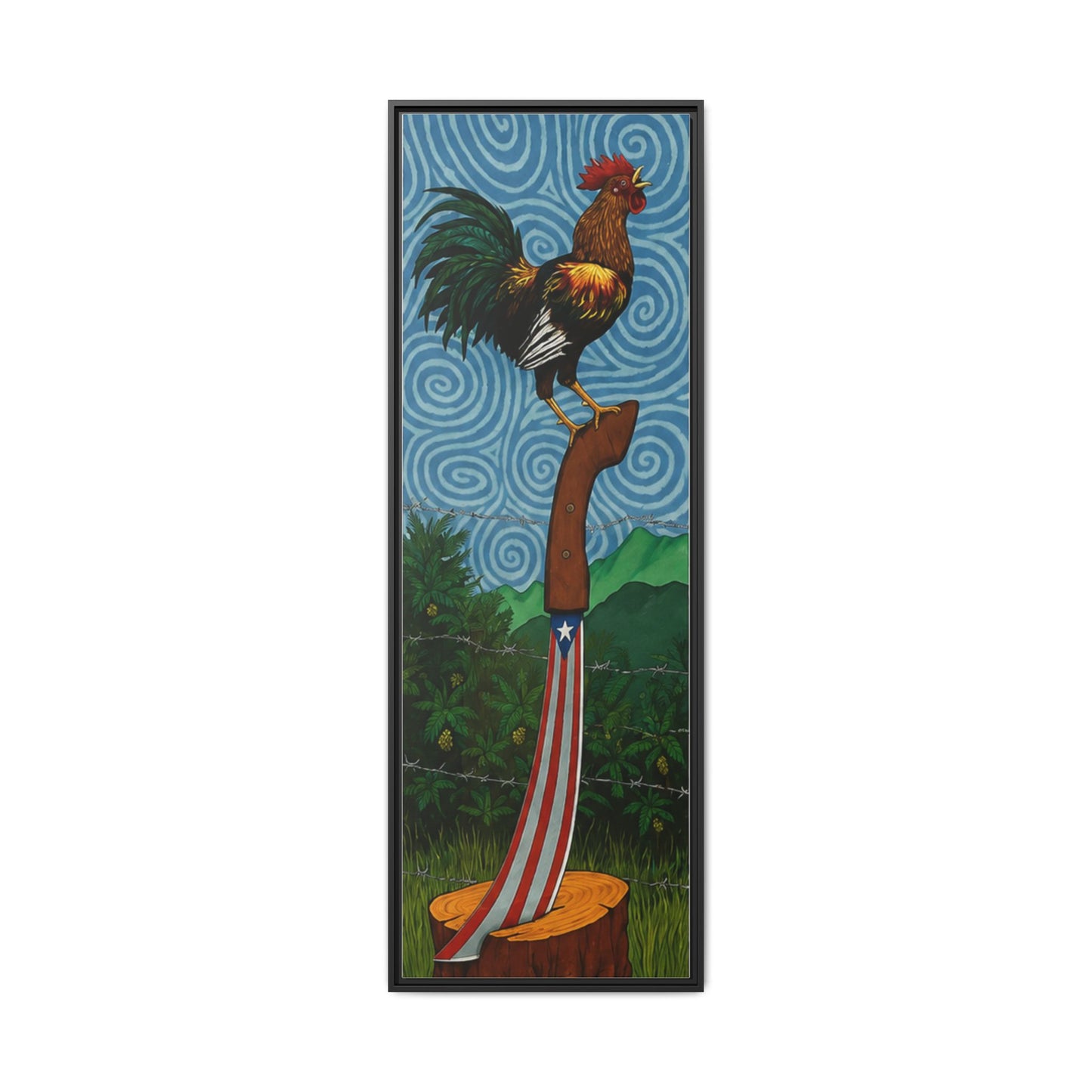 Rooster on Machete (Puerto Rican Folk Art)